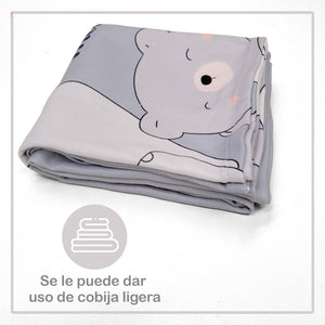 Frazada De Conteo Mensual  Animales azules