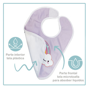 Baberos microtoallas colors