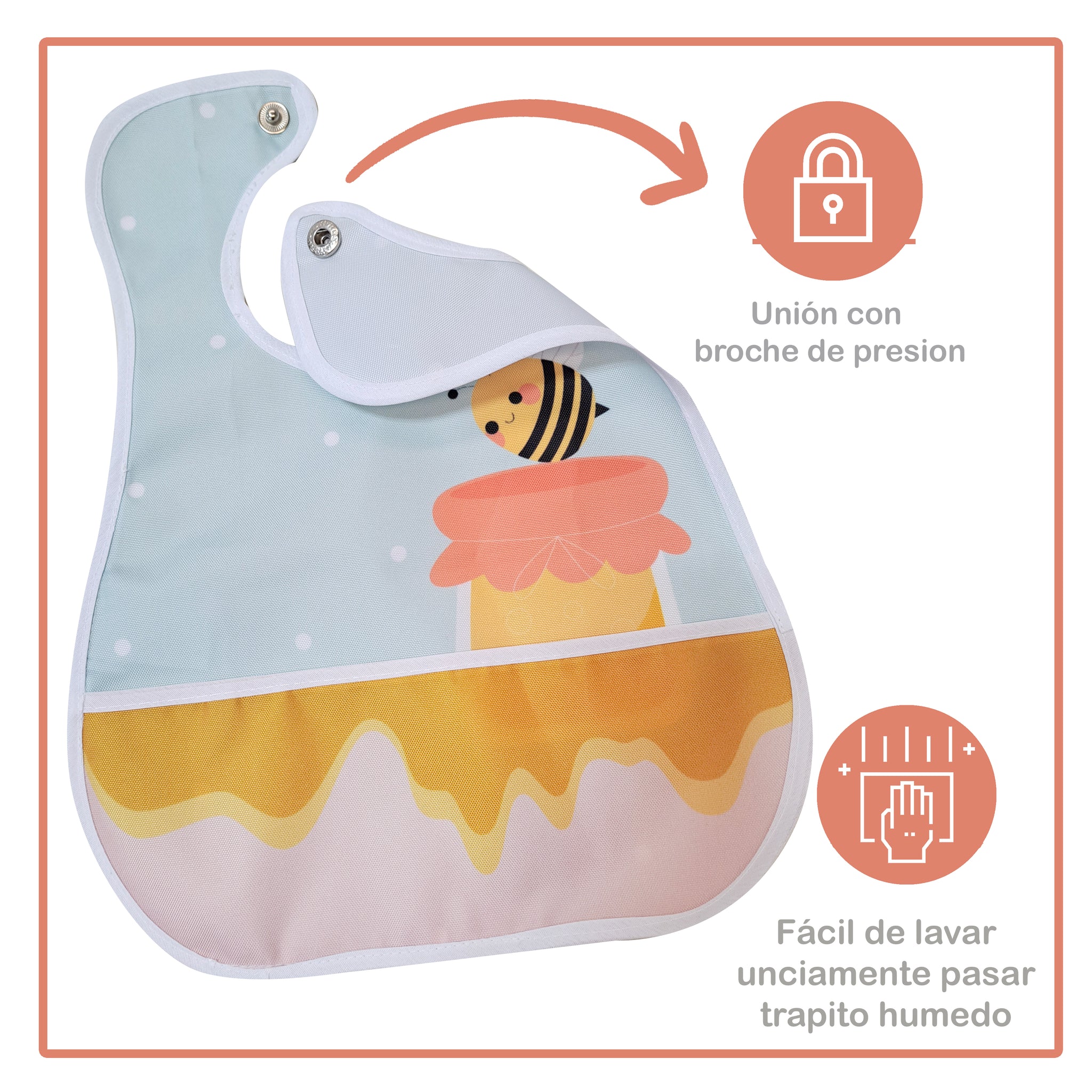 Baberos Impermeables Abejita