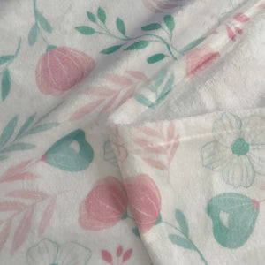 Cobija afelpada flower pattern
