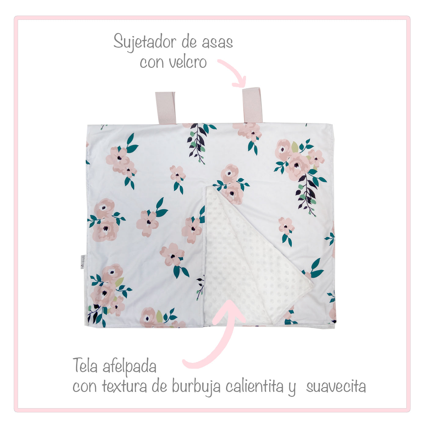 Cubre Portabebé Flores Baby