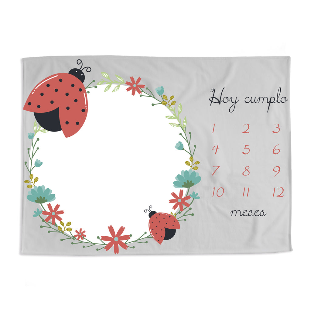 Frazada de conteo mensual LadyBug