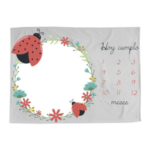 Frazada de conteo mensual LadyBug