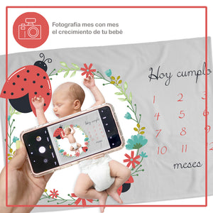 Frazada de conteo mensual LadyBug