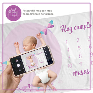 Frazada de conteo mensual libelula