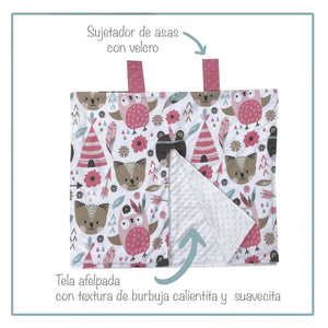 Cubre Portabebé Pink bear