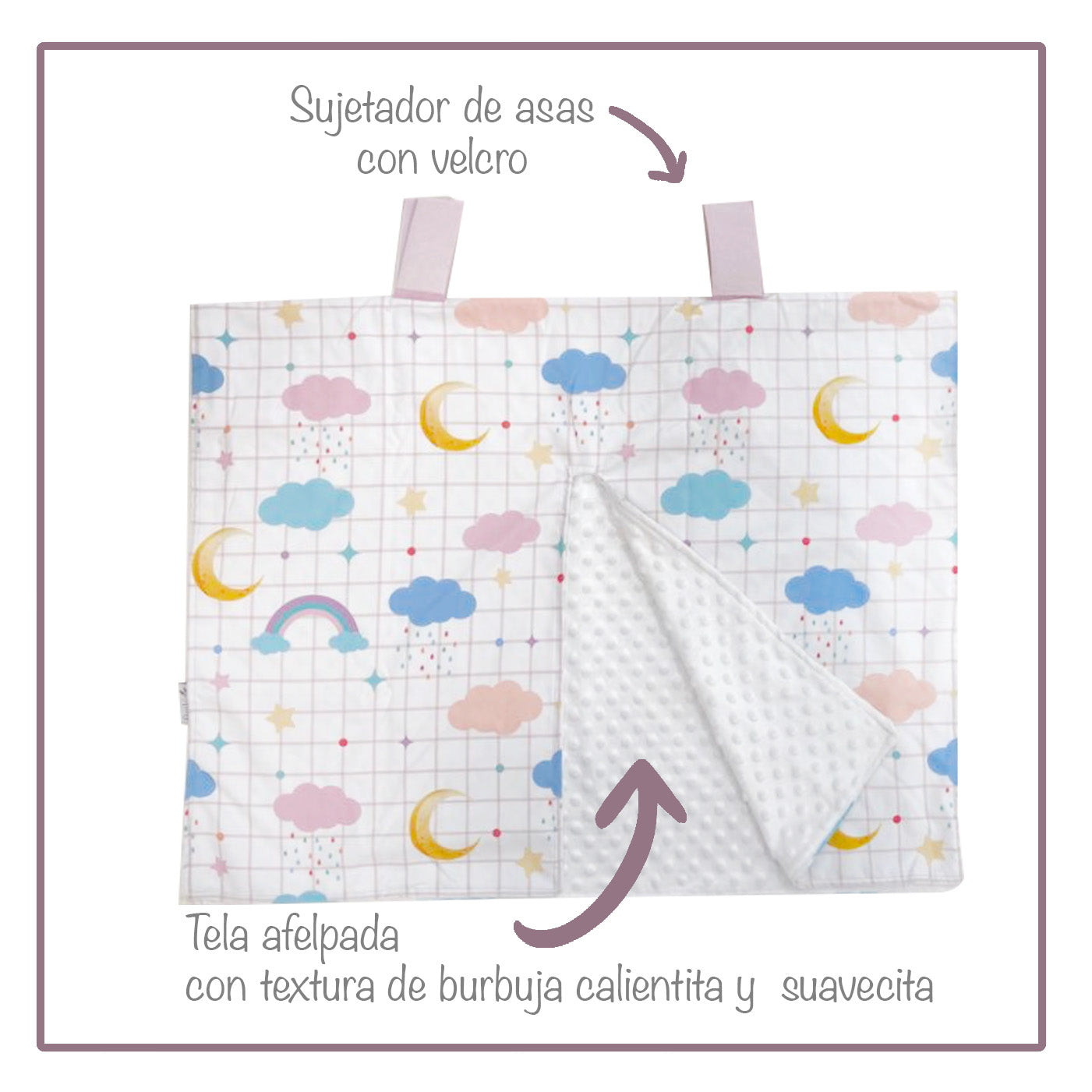 Cubre Portabebé Nubes