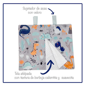 Cubre Portabebé Dinoblue