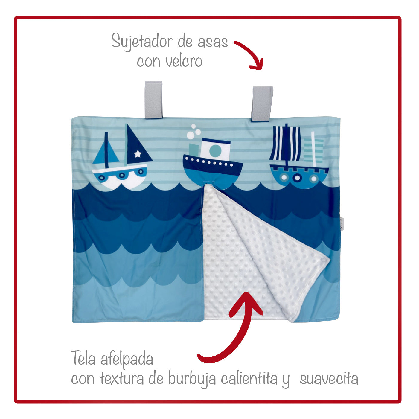 Cubre Portabebé Barcos
