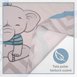 Frazada de conteo mensual Elefante Zig Zag