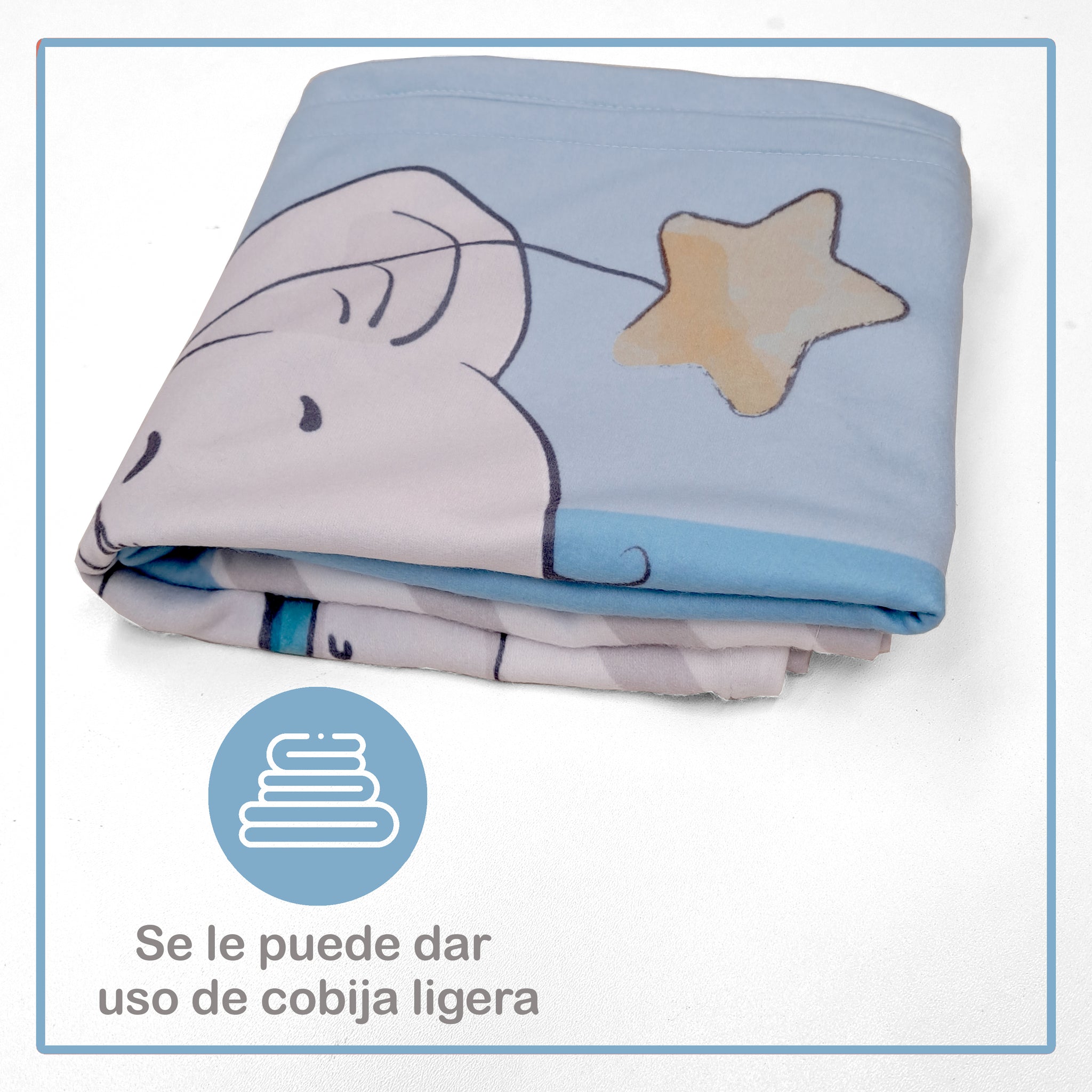 Frazada de conteo mensual Elefante Zig Zag